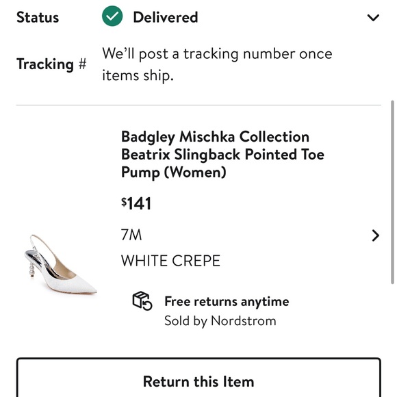 Ivory Slingback Heels with Pearls - Picture 3 of 6